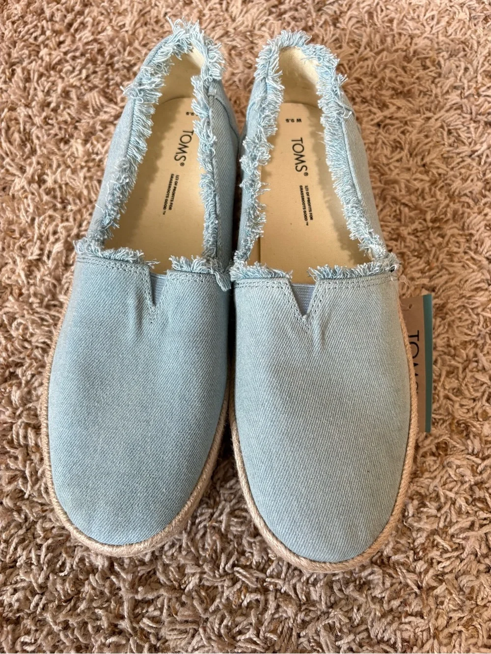 TOMS Valencia Espadrille Slip-On  Platform Women's size 9.5 NWT!!!
